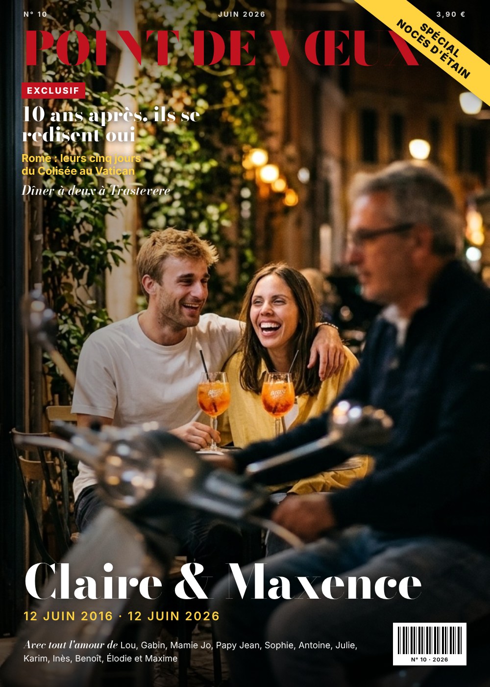 Autre exemple de couverture de magazine
